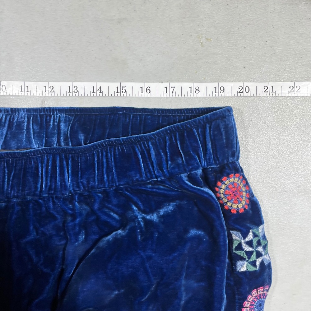 Johnny Was Nikkola Silk Velvet Embroidered Wide Leg‎ Pants Sz XXL Boho Lagenlook - Picture 9 of 11